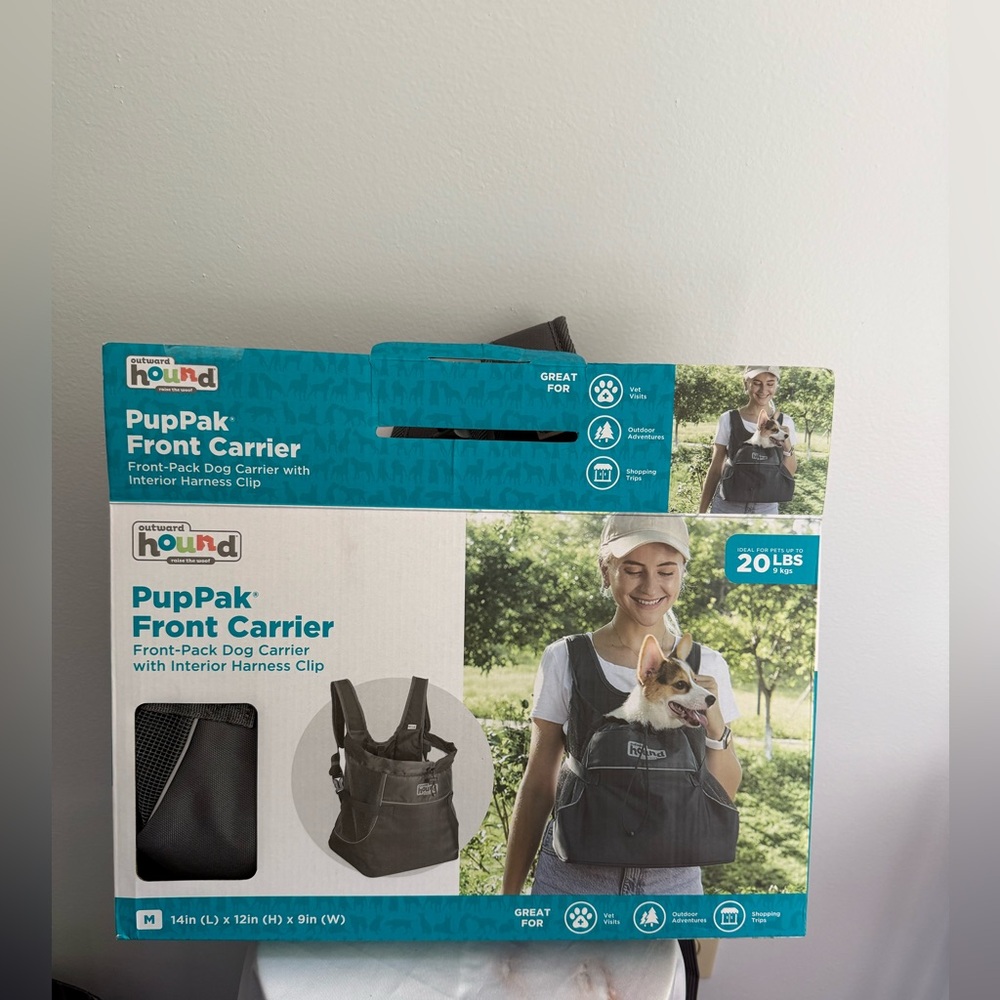 Outward Hound PupPak Front-Pack Dog Carrier With Interior Harness Clip